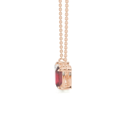 Toi Et Moi Pear Diamond & Oval-Cut Ruby Diamond Pendant