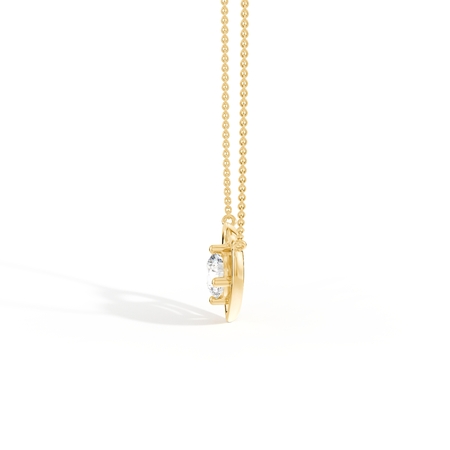 Herzumarmung Diamant-Solitär-Anhänger