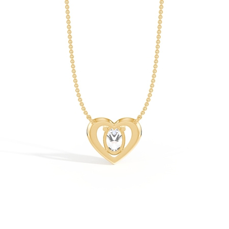Heart Embrace Diamanten Solitaire Hanger