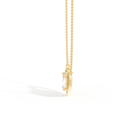 Heart Embrace Diamond Solitaire Pendant