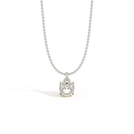 Hidden Heart Solitaire Diamond Pendant