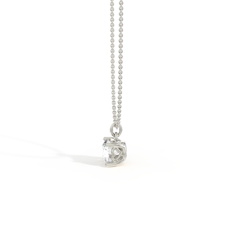 Hidden Heart Solitaire Diamond Pendant