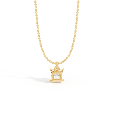 Hidden Heart Solitaire Diamond Pendant