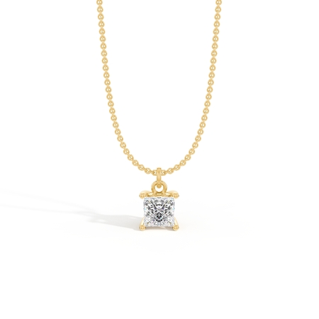 Hidden Heart Solitaire Diamond Pendant
