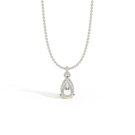 Hidden Heart Solitaire Diamond Pendant