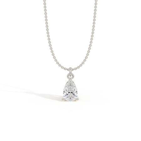 Hidden Heart Solitaire Diamond Pendant