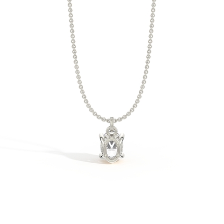 Pendentif Solitaire En Diamant Avec Un Cœur Caché