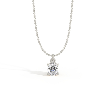Hidden Heart Solitaire Diamond Pendant