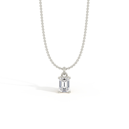Hidden Heart Solitaire Diamond Pendant
