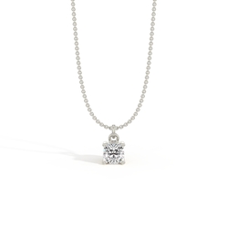Hidden Heart Solitaire Diamond Pendant