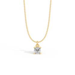 Hidden Heart Solitaire Diamond Pendant