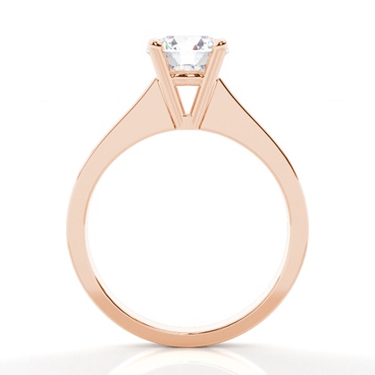 Rose Gold Solitaire Engagement Rings