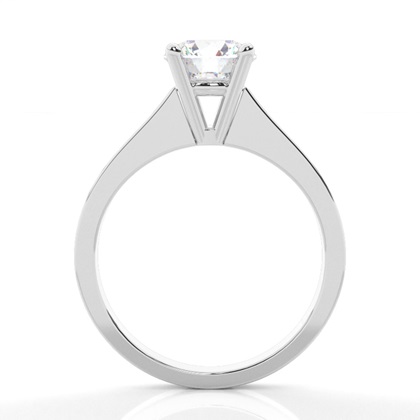 White Gold Round Diamond Engagement Ring