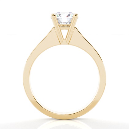 Yellow Gold Solitaire Diamond Engagement Rings 