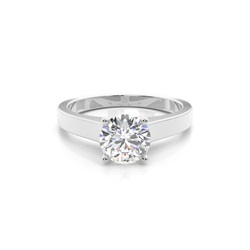 Medium Diamant Verlobungsring in einer Krappenfassung