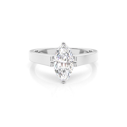 Marquise Solitaire Diamond Rings