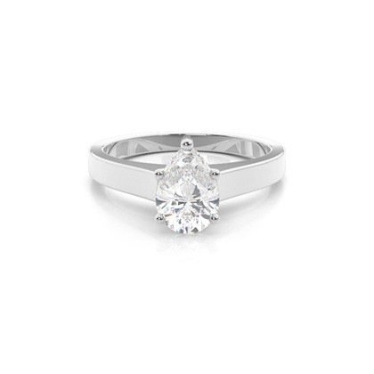 Pear Shaped Diamond Engagement Rings