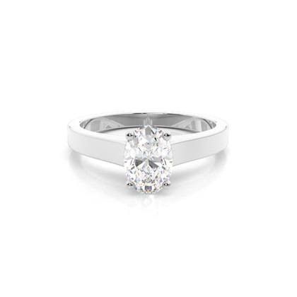 Oval Cut Diamond Rings