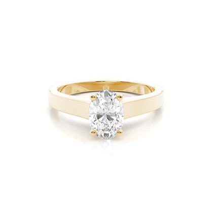 Oval Cut Diamond Rings