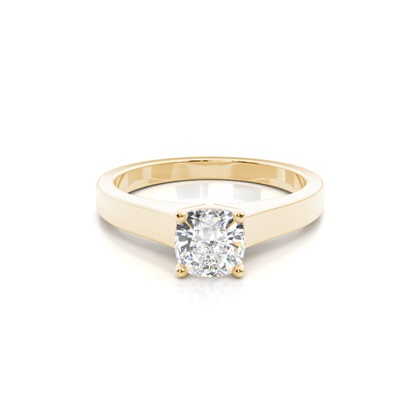 Cushion Solitaire Diamond Engagement Rings