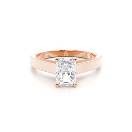 Radiant Solitaire Diamond Engagement Rings
