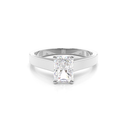 Radiant Solitaire Diamond Engagement Rings