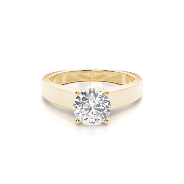 4 Prong Setting Large Engagement Ring