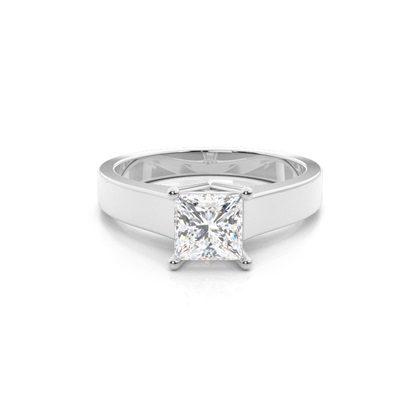 Princess Solitaire Diamond Engagement Rings
