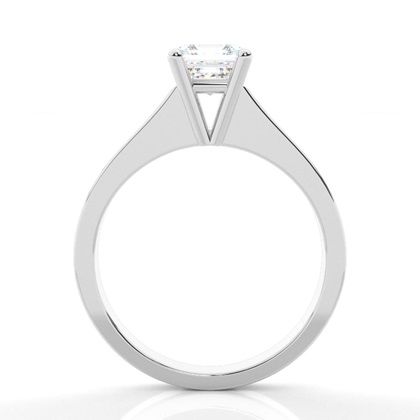 Asscher Solitaire Diamond Rings