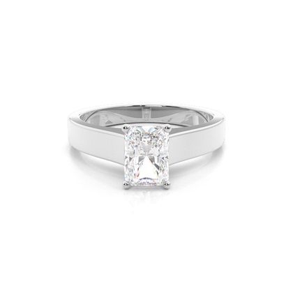 Radiant Solitaire Diamond Rings