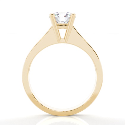 Yellow Gold Side Stone Diamond Engagement Rings