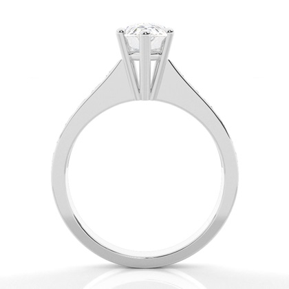 Pear Side Stone Engagement Rings