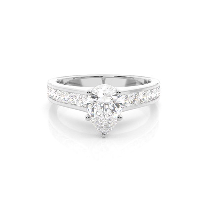 Pear Shaped Diamond Engagement Rings