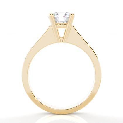 Yellow Gold Side Stone Diamond Engagement Rings