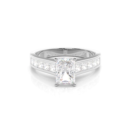 Radiant Seitensteine Verlobungsringe