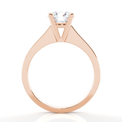 Rose Gold Side Stone Diamond Rings