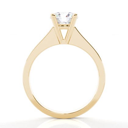 Yellow Gold Side Stone Diamond Rings