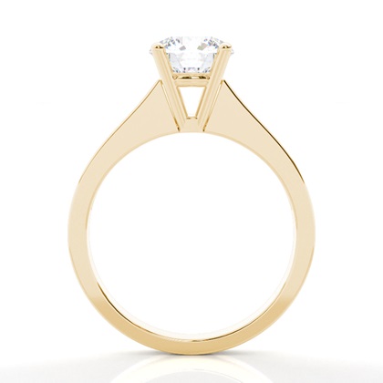 Yellow Gold Moissanite Engagement Rings	
