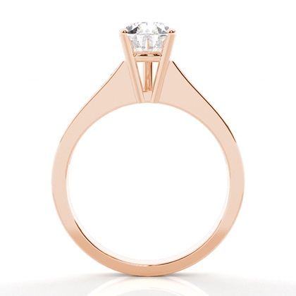 2.00 Carat Rotgold Seitensteine Verlobungsringe