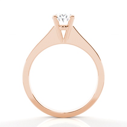 2.00 Carat Rose Gold Side Stone Engagement Rings