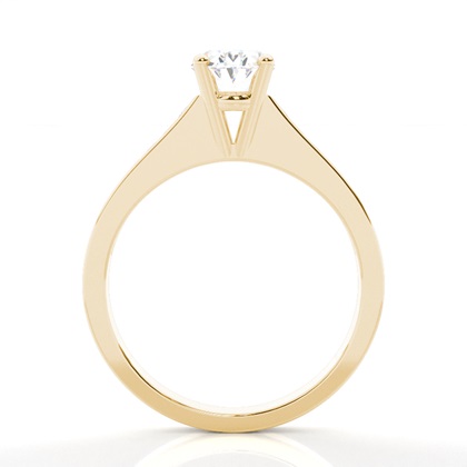 2.00 Carat Yellow Gold Side Stone Engagement Rings