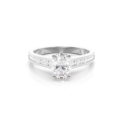 Oval Cut Diamond Rings
