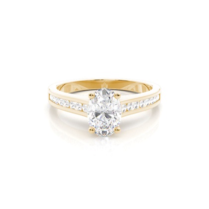 Oval Cut Diamond Rings