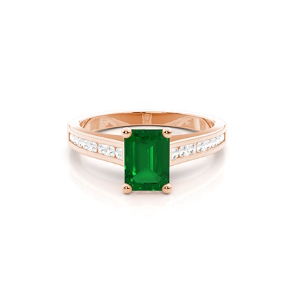 Emerald Cut Gemstone Rings & Jewellery