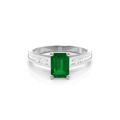 Emerald Cut Gemstone Rings & Jewellery