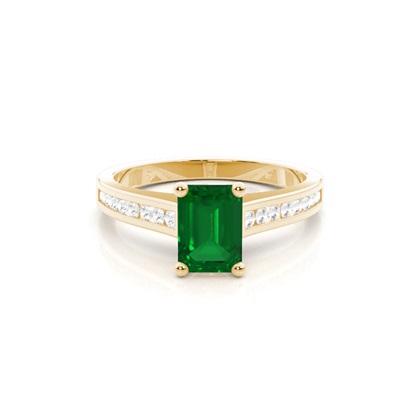 Emerald Cut Gemstone Rings & Jewellery