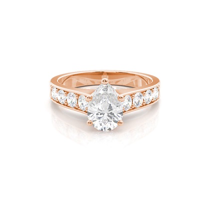 Pear Shaped Diamond Engagement Rings