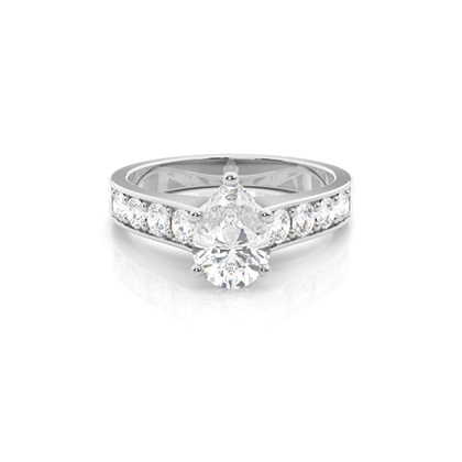 Pear Shaped Diamond Engagement Rings