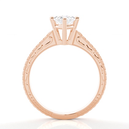 Marquise Rose Gold Solitaire Diamond Rings