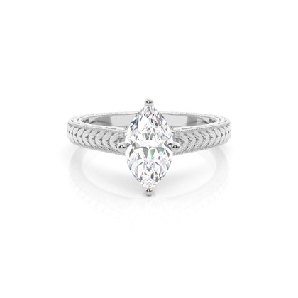 Marquise Solitaire Diamond Rings